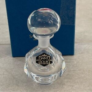 Vintage Saint Louis Crystal Perfume Bottle With Stopper